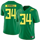 Oregon Ducks 34 CJ Verdell Apple Green Nike College Football Jersey Dzhi,baseball caps,new era cap wholesale,wholesale hats